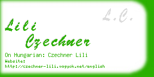 lili czechner business card